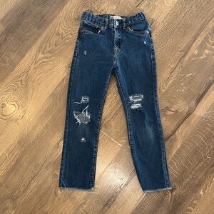 Girl’s Levi's High Rise Ankle Straight Blue Jeans
